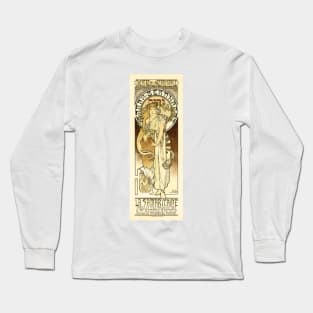 SARAH BERNHARDT French Theater Art Nouveau by Alphonse Mucha Long Sleeve T-Shirt